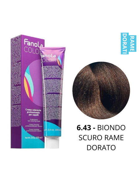 Crema Colorante (6.43 BIONDO SCURO RAME DORATO) - FANOLA