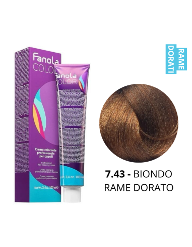 Crema Colorante (7.43 BIONDO RAME DORATO) - FANOLA