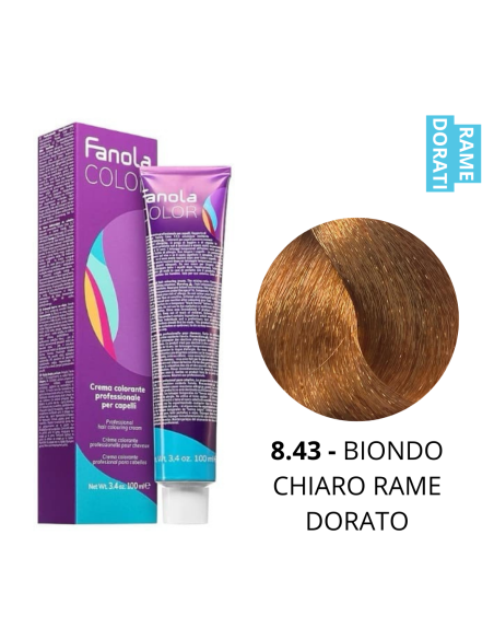 Crema Colorante (8.43 BIONDO CHIARO RAME DORATO) - FANOLA
