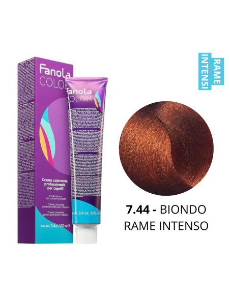 Crema Colorante (7.44 BIONDO RAME INTENSO) - FANOLA