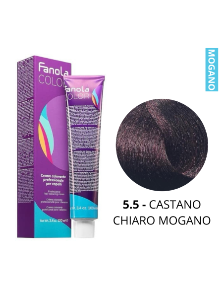 Crema Colorante (5.5 CASTANO CHIARO MOGANO) - FANOLA