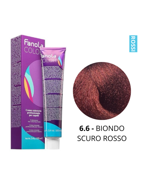 Crema Colorante (6.6 BIONDO SCURO ROSSO) - FANOLA