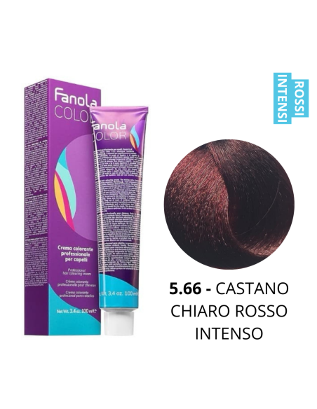 Crema Colorante (5.66 CASTANO CHIARO ROSSO INTENSO) - FANOLA
