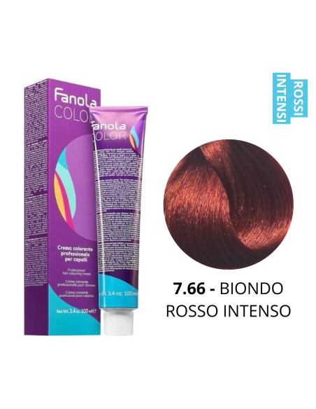 Crema Colorante (7.66 BIONDO ROSSO INTENSO) - FANOLA