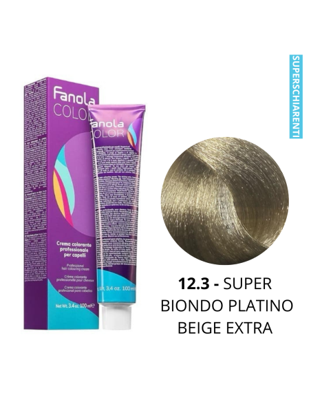 Crema Colorante (12.3 SUPER BIONDO PLATINO BEIGE EXTRA) - FANOLA