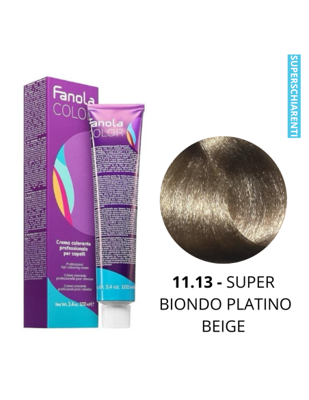 Crema Colorante (11.13 SUPER BIONDO PLATINO BEIGE) - FANOLA