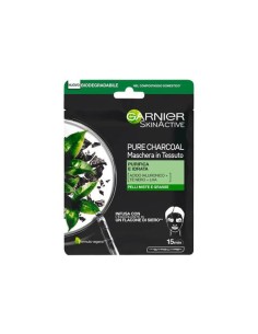 Maschera Nera in Tessuto Pure Charcoal