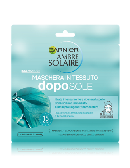 Maschera in tessuto doposole