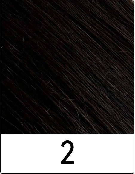 Extension con Clip Remy's (2 CASTANO SCURO) 55/60cm - Sohair