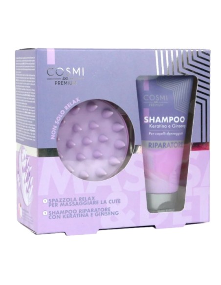 Cosmi Set Shampoo Con Spazzola Per Cute Capelli
