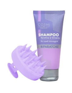 Cosmi Set Shampoo Con Spazzola Per Cute Capelli 2