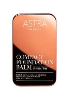 Astra Compact Foundation Balm - Fondotinta, Bronzer, Base 2