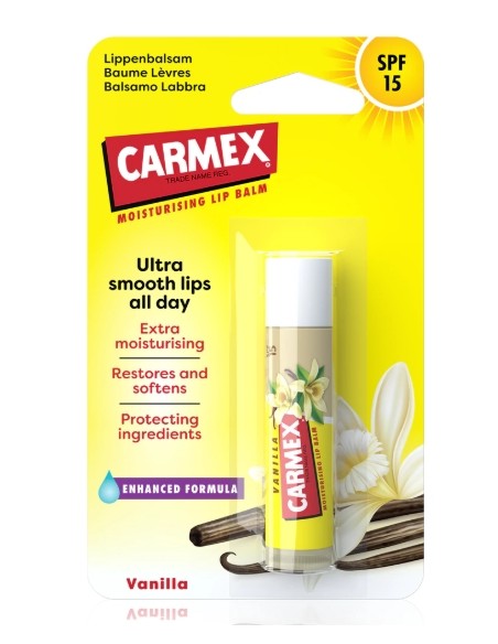Carmex Vanilla burrocacao idratante in stick SPF 15