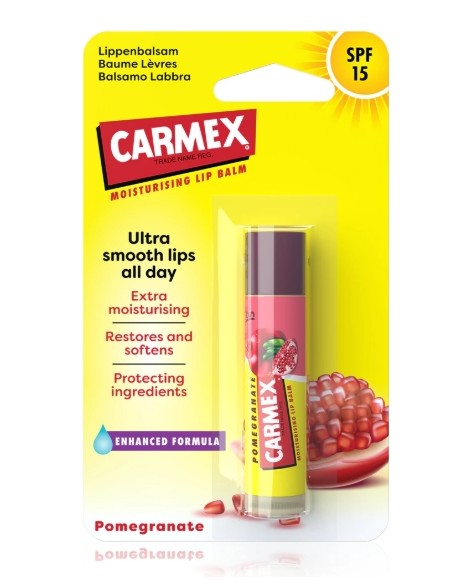 Carmex Pomegranate burrocacao idratante in stick SPF 15
