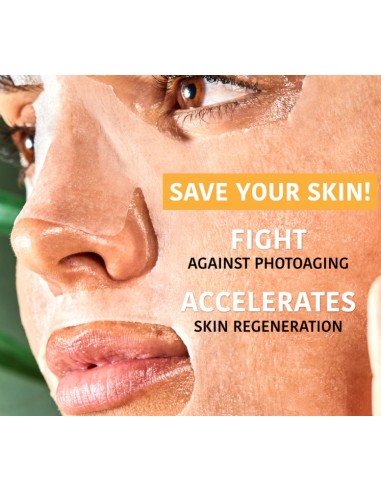 Iroha Nature Maschera Viso in Tessuto Viso AHA...