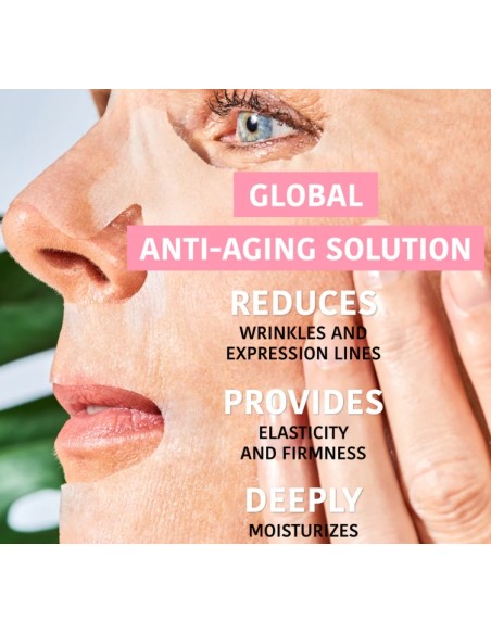 Iroha Nature Maschera Viso in Tessuto Anti-età Globale Con Rosa Canina