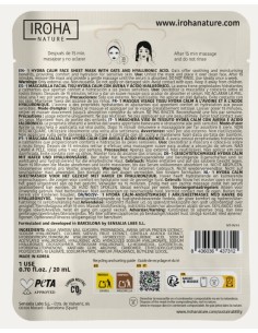 Iroha Nature Maschera Viso in Tessuto Lenitiva Con Avena 2