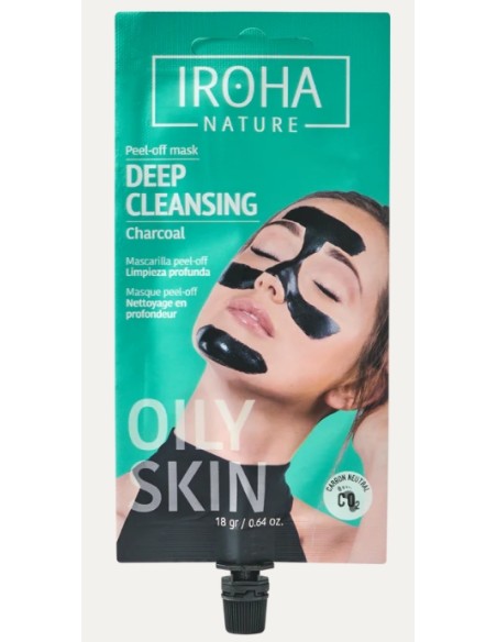 Iroha Nature Maschera Peel Off Pulizia Profonda Con Carbone Vegetale