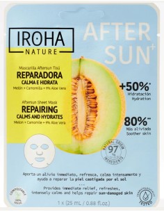 Iroha Nature Maschera Viso in Tessuto Aftersun Riparatrice