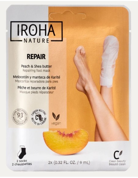 Iroha Nature Maschera Piedi Riparatrice Con Pesca