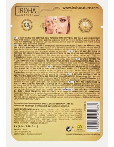 Iroha Nature Patchs Occhi Anti-età Oro