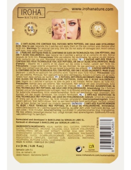 Iroha Nature Patchs Occhi Anti-età Oro