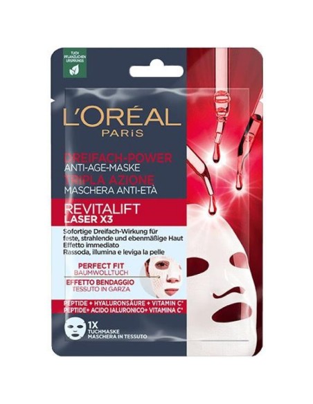 Revitalift Laser X3 Maschera in Tessuto Effetto Lifting - L'orèal