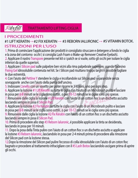 Kit Laminazione Ciglia e Sopracciglia - Ribefill