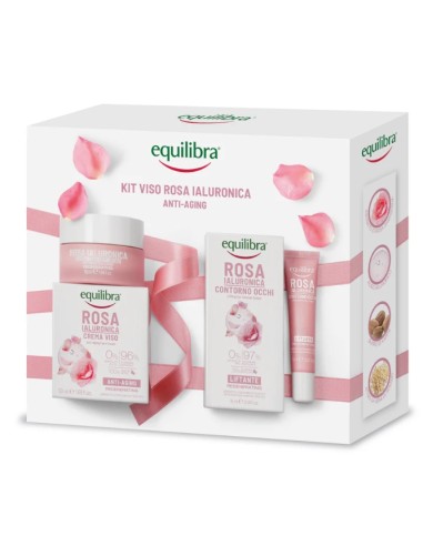 Equilibra Cofanetto Viso Rosa Ialuronica Idratante