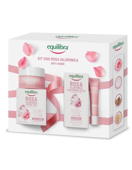 Equilibra Cofanetto Viso Rosa Ialuronica Idratante